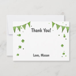 Lucky One St Patrick's Day Dank u Card Clover Bedankkaart