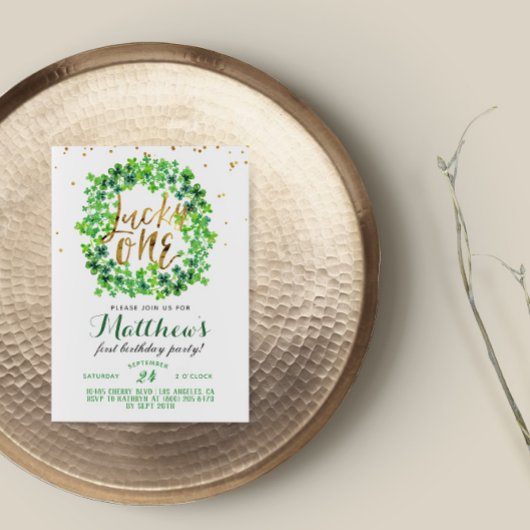 Lucky One St. Patrick's Day Eerste Verjaardag Kaart