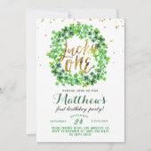 Lucky One St. Patrick's Day Eerste Verjaardag Kaart (Voorkant)