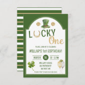 Lucky One, St. Patrick's Day eerste verjaardagsfee Kaart (Voorkant / Achterkant)
