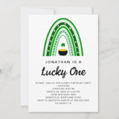 Lucky One St. Patrick's Day Eerste verjaardagsfees Kaart (Voorkant)