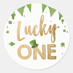 Lucky One St Patrick's Day Favor Tag Cupcake Label