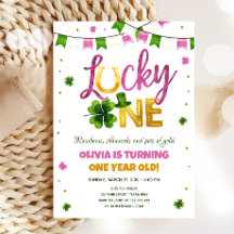 Lucky One St. Patrick's Day Girl First Birthday in
