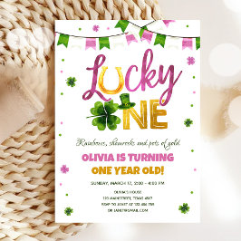 Lucky One St. Patrick's Day Girl First Birthday in Kaart