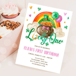 Lucky One St. Patrick's Day Girl First Birthday in Kaart