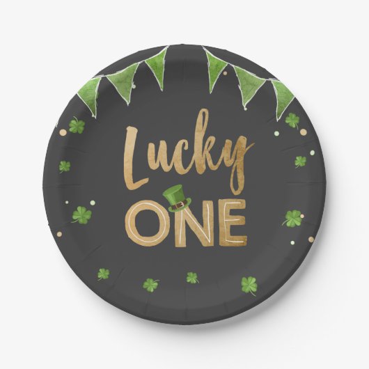 Lucky One St Patrick's Day Paper Bord Clover Boy (Voorkant)