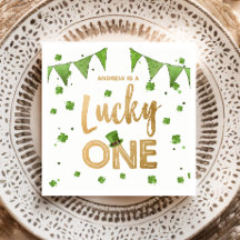 Lucky One St Patrick's Day Paper Bord Clover Boy