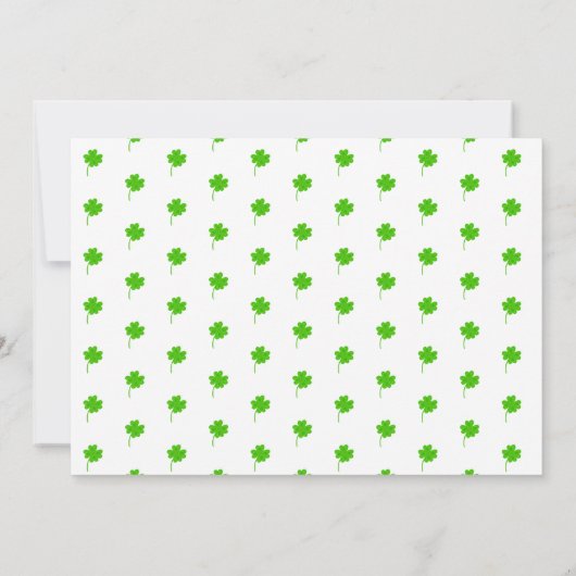 Lucky One St. Patricks Day Shamrock Photo Verjaard Kaart (Achterkant)
