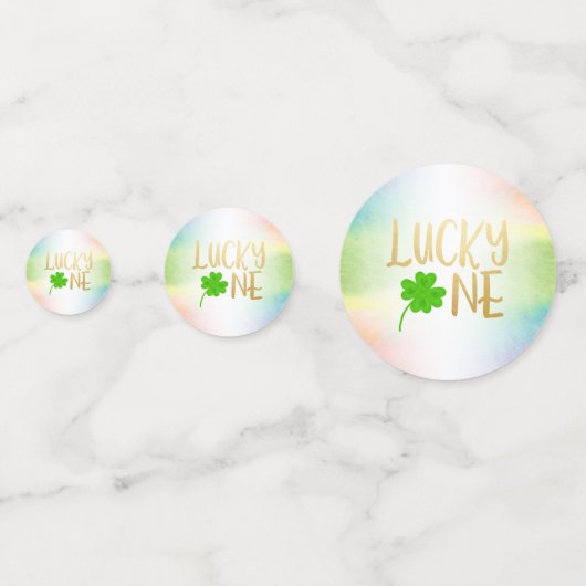 Lucky One St. Patrick's Day Verjaardag Confetti (Achterkanten)