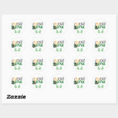 Lucky One St Patricks Eerste Verjaardagsfeestje Ronde Sticker (Vel)