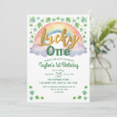 Lucky One St Patricks Kinder 1e Verjaardag Kaart (Staand voorkant)