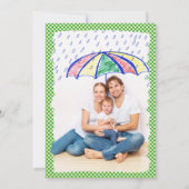 Lucky One St Patricks Portret Foto 1st Birthday Kaart (Achterkant)