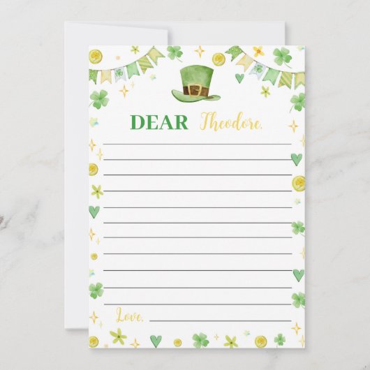 Lucky One Time Capsule Note Bericht Kaart (Voorkant)