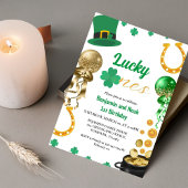 Lucky One Twin 1e Verjaardag St Patrick's Day Boy Kaart