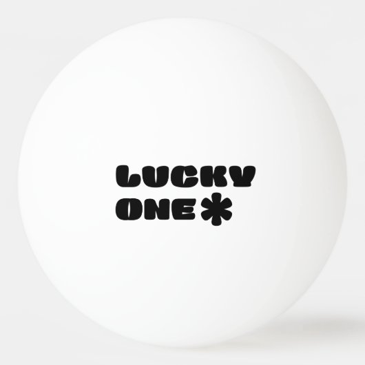 Lucky One Ultimate Frisbee Pingpongbal (Voorkant)