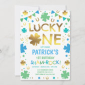 Lucky One verjaardagsuitnodiging St. Patrick's Par Kaart (Voorkant)