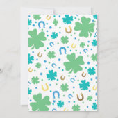 Lucky One verjaardagsuitnodiging St. Patrick's Par Kaart (Achterkant)