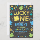 Lucky One verjaardagsuitnodiging St. Patrick's Par Kaart (Voorkant)