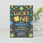 Lucky One verjaardagsuitnodiging St. Patrick's Par Kaart (Staand voorkant)