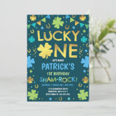 Lucky One verjaardagsuitnodiging St. Patrick's Par Kaart (Staand voorkant)