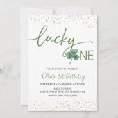 Lucky One verjaardagsuitnodiging, St. Patrick's th Kaart (Voorkant)