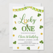 Lucky One verjaardagsuitnodiging, St. Patrick's th Kaart (Voorkant)