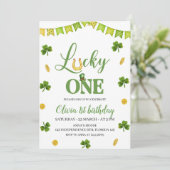 Lucky One verjaardagsuitnodiging, St. Patrick's th Kaart (Staand voorkant)