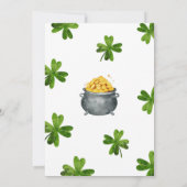 Lucky One verjaardagsuitnodiging, St. Patrick's th Kaart (Achterkant)