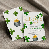 Lucky One verjaardagsuitnodiging, St. Patrick's th Kaart