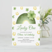 Lucky One verjaardagsuitnodiging, St. Patrick's th Kaart (Staand voorkant)