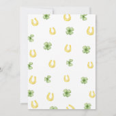 Lucky One verjaardagsuitnodiging, St. Patrick's th Kaart (Achterkant)