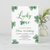 Lucky One verjaardagsuitnodiging, St. Patrick's th Kaart (Staand voorkant)
