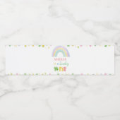 Lucky One Waterfles Label Verjaardagsfeestje Waterfles Etiket (Enkel label)