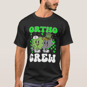 Lucky Ortho Crew Verpleegster St Patrick's Day Te T-shirt