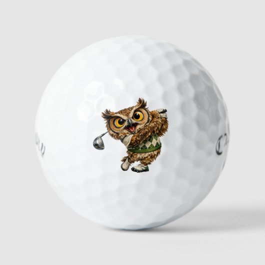 Lucky Owl Callaway Supersoft Golfballen (Voorkant)