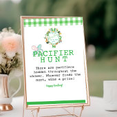 Lucky Pacifier Hunt Baby shower spel Kaart