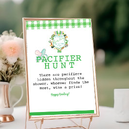 Lucky Pacifier Hunt Baby shower spel Kaart