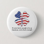 Lucky Patriot Ronde Button 5,7 Cm (Voorkant)