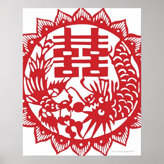 Lucky patroonstandaard voor dubbel geluk poster (Voorkant)