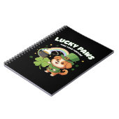 "Lucky Paws St. Patrick's Day Puppy" Notitieboek (Linkerzijde)