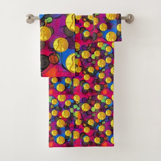 Lucky Pennies Bad Handdoek (Insitu)