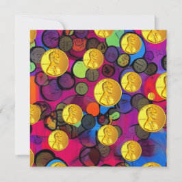 Lucky Pennies Feestdagenkaart