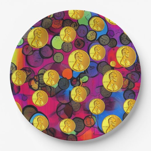 Lucky Pennies Papieren Bordje (Voorkant)