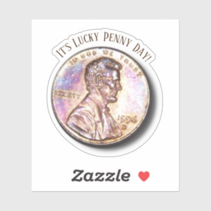 Lucky Penny Day Sticker