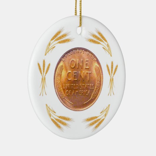 Lucky Penny Keramisch Ornament (Rechts)