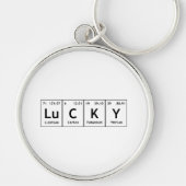 LuCKY Periodic Table Element Word Chemistry Symbol Sleutelhanger (Voorkant)
