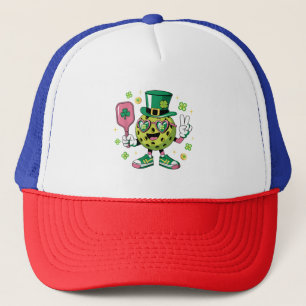 Lucky Pickleball Hoed Ierse Shamrock Trucker Pet