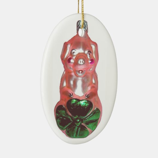 Lucky Pig Keramisch Ornament (Rechts)