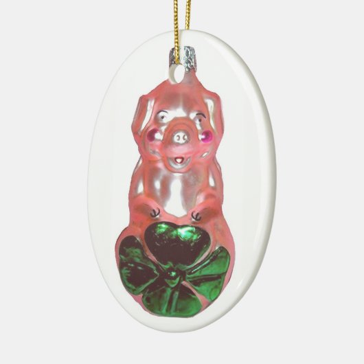 Lucky Pig Keramisch Ornament (Links)