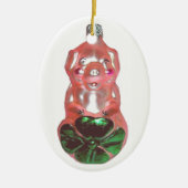 Lucky Pig Keramisch Ornament (Voorkant)